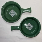 Mcllhenny Co. Tabasco Green Pair Ceramic Chili Bowl With Handle Great Shape!