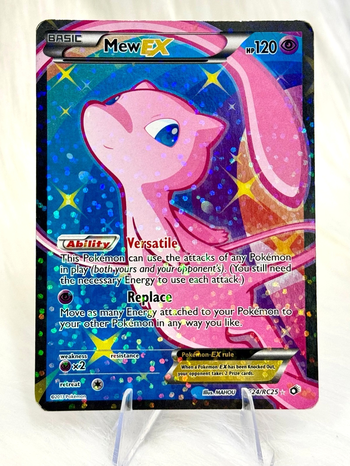 Mew ex 2013 Black & White: Legendary Treasures #RC24/RC25 Radiant