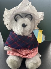 Vintage Eden Paddington Bear's Aunt Lucy Plush 9" Stuffed Animal Bonnet 1981
