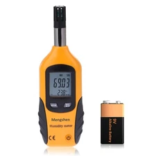 Digital Psychrometer Handheld Temperature Humidity Meter with Dew Point