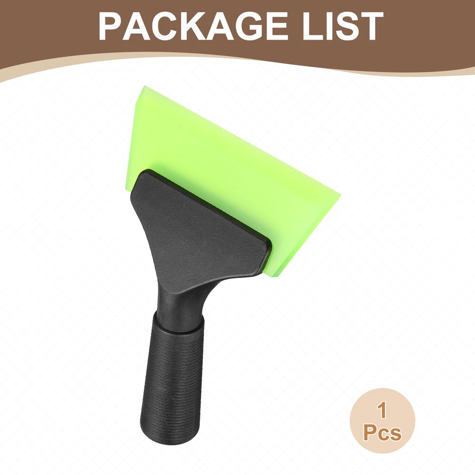 Escobilla de goma de ducha de hoja de agua de 5 pulgadas para puerta de vidrio de automóvil, verde Foto 3 de 4