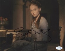Sophie Turner Game of Thrones Autographed Signed 8x10 Photo COA 
