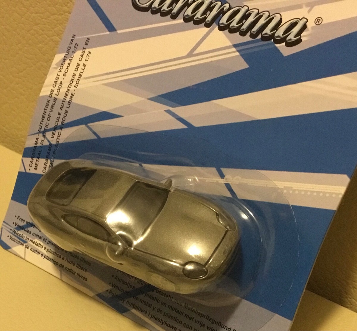 Miniature Aston Martin DB7 Hongwell Cararama - Échelle 1:72 - Gris Métal
