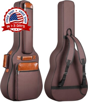 MEJOR Funda Para Guitarra Acustica Bolsa 42  Llevar Acoustic Guitar Gig Bag Case