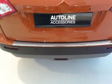 Per Suzuki Vitara (2015+): Protezione paraurti posteriore cromato antigraffio S. Acciaio