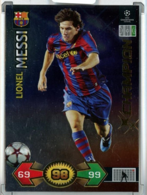 2009-10 Panini Super Strikes Champions League UCL Lionel Messi FC Barcelona