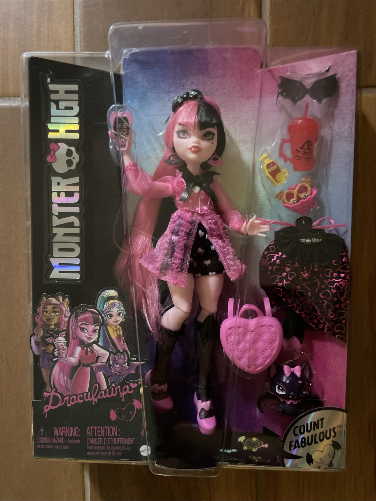 Monster High Draculaura Doll G3 Reboot New Mattel 2022