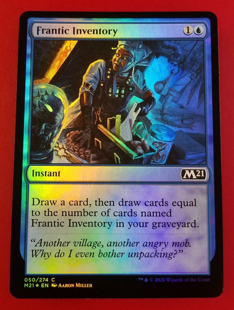 1x Frantic Inventory | FOIL | M21 Core Set 2021 | MTG Magic Cards 1x Frantic Inventory | FOIL | M21 Core Set 2021 | MTG Magic Cards