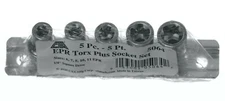 CTA 5064 - 5 Piece 5-Point 1/4"DR EPR TORX Plus Socket Set, EPR 6, 7, 8, 10, 11