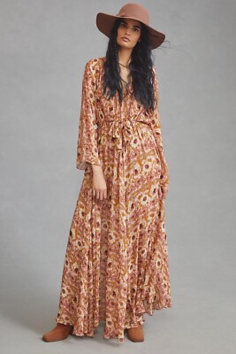NWT MISA LOS ANGELES Sz XS GIA DRESS PRINTED MAXI