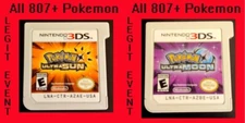 Pokemon Ultra Sun & Ultra Moon Loaded with All 807 Shiny & 100+ Legit Events