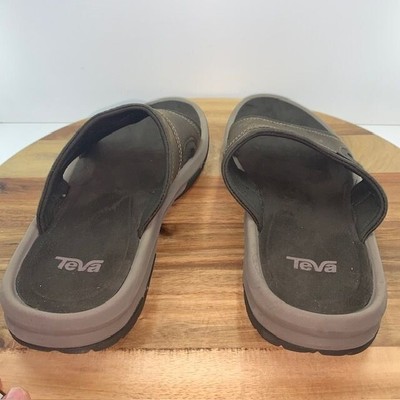 Teva Langdon Slides Mens Size 13 Brown Waterproof Leather Comfort Slip On 101515 Teva Langdon Slides Mens Size 13 Brown Waterproof Leather  main image 4