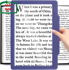 5X Full-Page Magnifying Glass for Reading, Handheld Lightweight Magnifier Provid