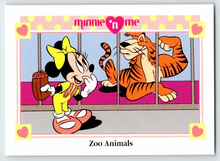 MINNIE MOUSE ZOO ANIMALS Disney Minnie 'n Me Impel Trading Card