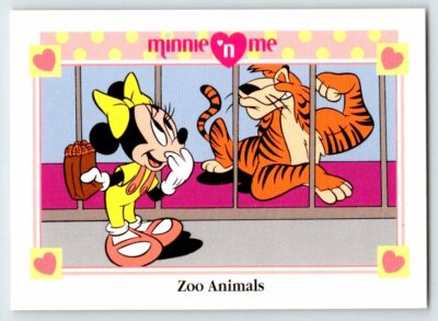 MINNIE MOUSE ZOO ANIMALS Disney Minnie 'n Me Impel Trading Card