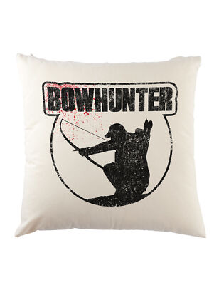 Bowhunter Dekokissen Hunter Deer Bear Hunting Sport Rack Rifle Gun Hunt