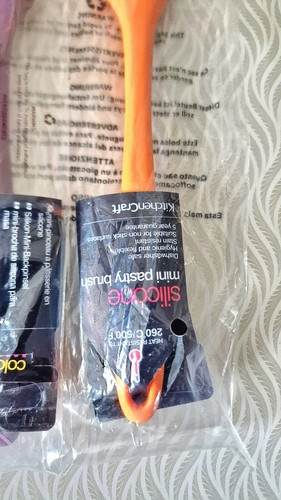 2x KITCHEN CRAFT COLOURWORKS SILICONE MINI 20CM PASTRY/BASTING BRUSH - Picture 5 of 5