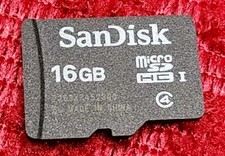 OEM Genuine SanDisk 16GB MicroSDHC I Memory Card - Class 4