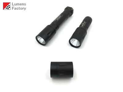 3 Mode Teardrop LED Head Surefire E1 E1e E1D E1L E1B, 1 Cell Setup (Black) 4000K