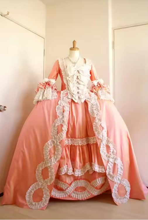 18th Century French Rococo Ball Gown Colonial Dress Medieval Marie ...