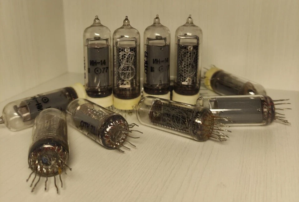 lote de 6 tubos nixie usados IN-14 100% GARANTÍA FUNCIONANDO PROBADO *ALMACÉN EE. UU.* Foto 2 de 4