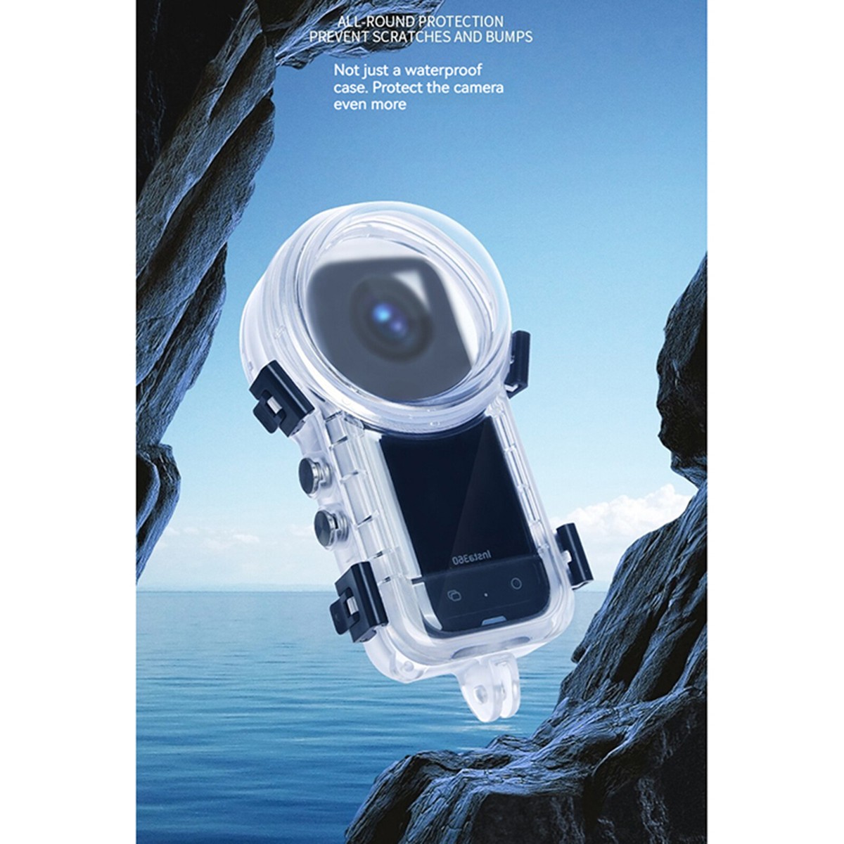 For Insta360 X3 Invisible Dive Case Waterproof Case Housing For Insta360 X3 Invisible Dive Case Waterproof Case Housing