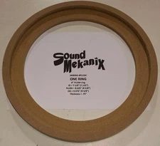 MDF FLUSH Speaker Rings, 8" Size FLUSH Mount 3/4" Thick ONE RING Made in USA