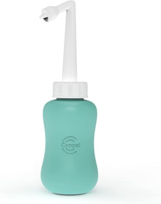 Bidet Portatile Cynpel - Bottiglia Perianale 350 Ml, Per Viaggi, Ospedale, Post Parto, Con Borsa Rosa - Foto 13