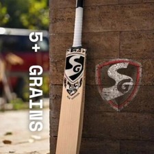 English Willow Cricket Bat Thick Edges Grade 1 Full Size Short Handle Natured