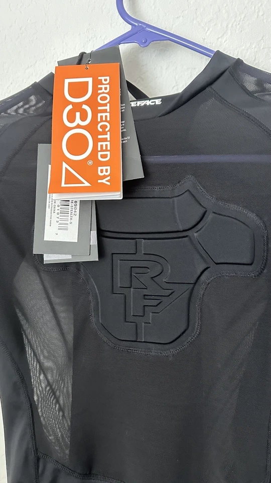 Race Face Bicicleta Bicicleta Flanco Núcleo D3O Protección Negro S Foto 2 de 4