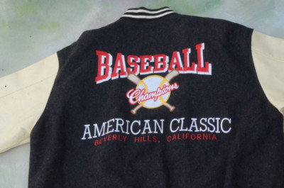 Vintage Baseball Campions American Classic Beverly Hills, California Jacket.