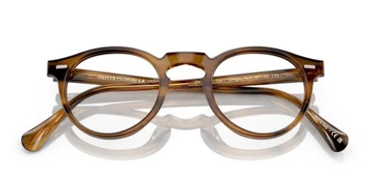 Gafas unisex redondas Oliver Peoples 0OV5186 Gregory Peck 1011 Raintree Foto 3 de 4