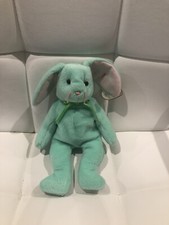 1996 Ty Beanie Baby Hippity Bunny - Swing Tag Errors And P.E. Pellets