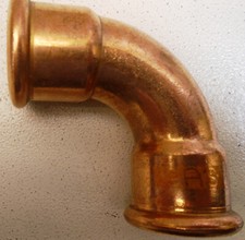 PEGLER VSH XPress 39782  SG12/G7002A, 28mm Copper 90° Elbow (M-Press) GAS