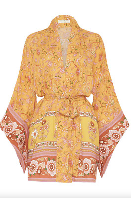 Spell & The Gypsy Collective Portobello Road Short Robe Kimono Size Medium Large
