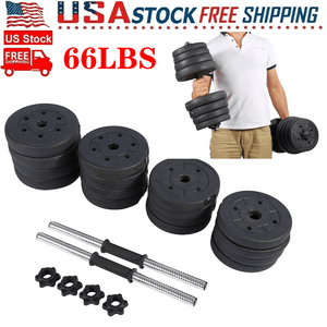 66lbs/30kg Adjustable Dumbbell Set Weight Hand Gym Plate Exercise Equipment 66lbs/30kg Adjustable Dumbbell Set Weight Hand Gym Plate Exercise Equipment