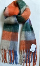 NEU!! JAKE´S Schal Casual Wolle Karo Fransen 