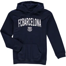 FC Barcelona La Liga Black Pullover Hoodie Youth Large (14-16) Outer Stuff