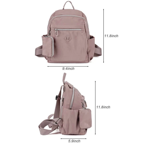 Womens Nylon Large Backpack Daily Travel School Bag Shoulder Bag Casual Rucksack - Picture 2 of 20