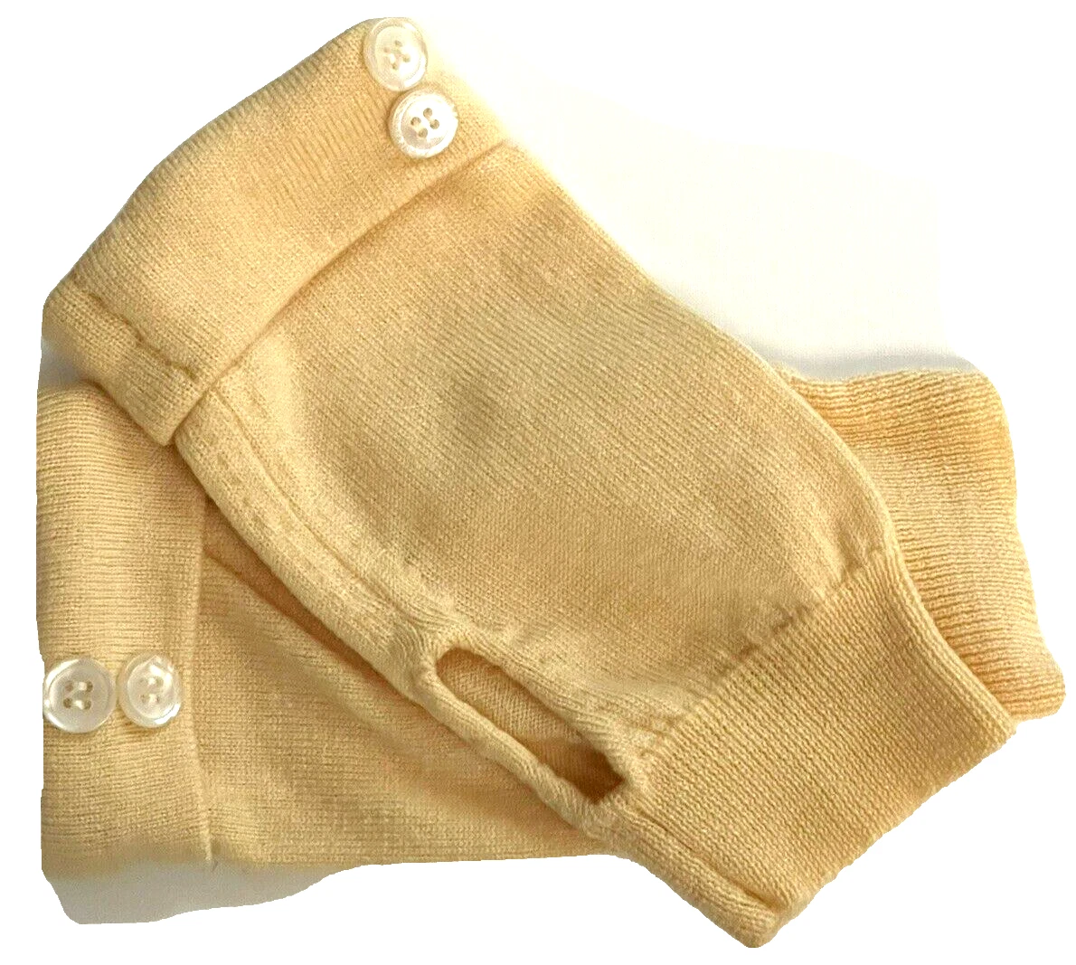 FINGERLESS GLOVES YELLOW 100% MERINO WOOL ONE SIZE S M L MITTENS WOMEN'S LADIES