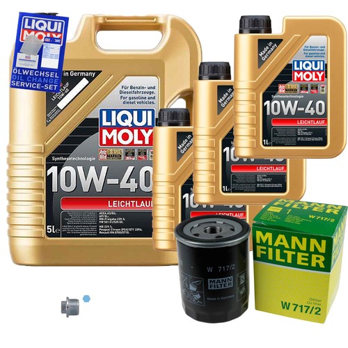 MANN-FILTER Ölfilter 8 L LIQUI MOLY 10W-40 Leichtlauf für Alfa Romeo 164 2.5 TD