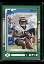 2024 Donruss #362 Bub Means Press Proof Green RC New Orleans Saints