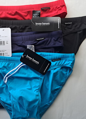 BRUNO BANANI Badehose Größe S-XXL Mini wave line swim Badeslip Herren div Farben