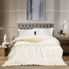 Nature Silk Bedding Sets 4pcs 22MM 100 Silk Duvet Cover Flat Sheet Pillowcases