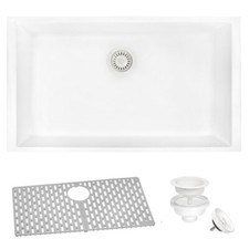 Ruvati 30x18" Undermount Granite Composite Kitchen Sink- RVG2030WH 114118 