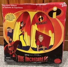 RARE Disney Store Exclusive-The Incredibles Superhero Hideout Play Hut Tent- NIB