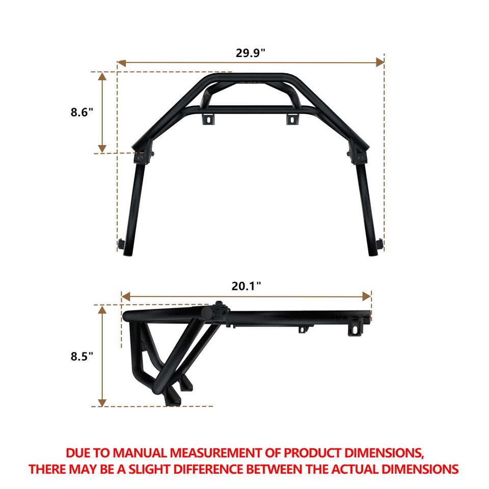 Bed Enclosure Rack fit for Polaris RZR Pro R/RZR Pro XP/RZR Turbo R