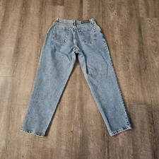 Vintage Gitano Jeans Womens 12 PETITE High Rise Mom PINCH POINT MED Wash Denim