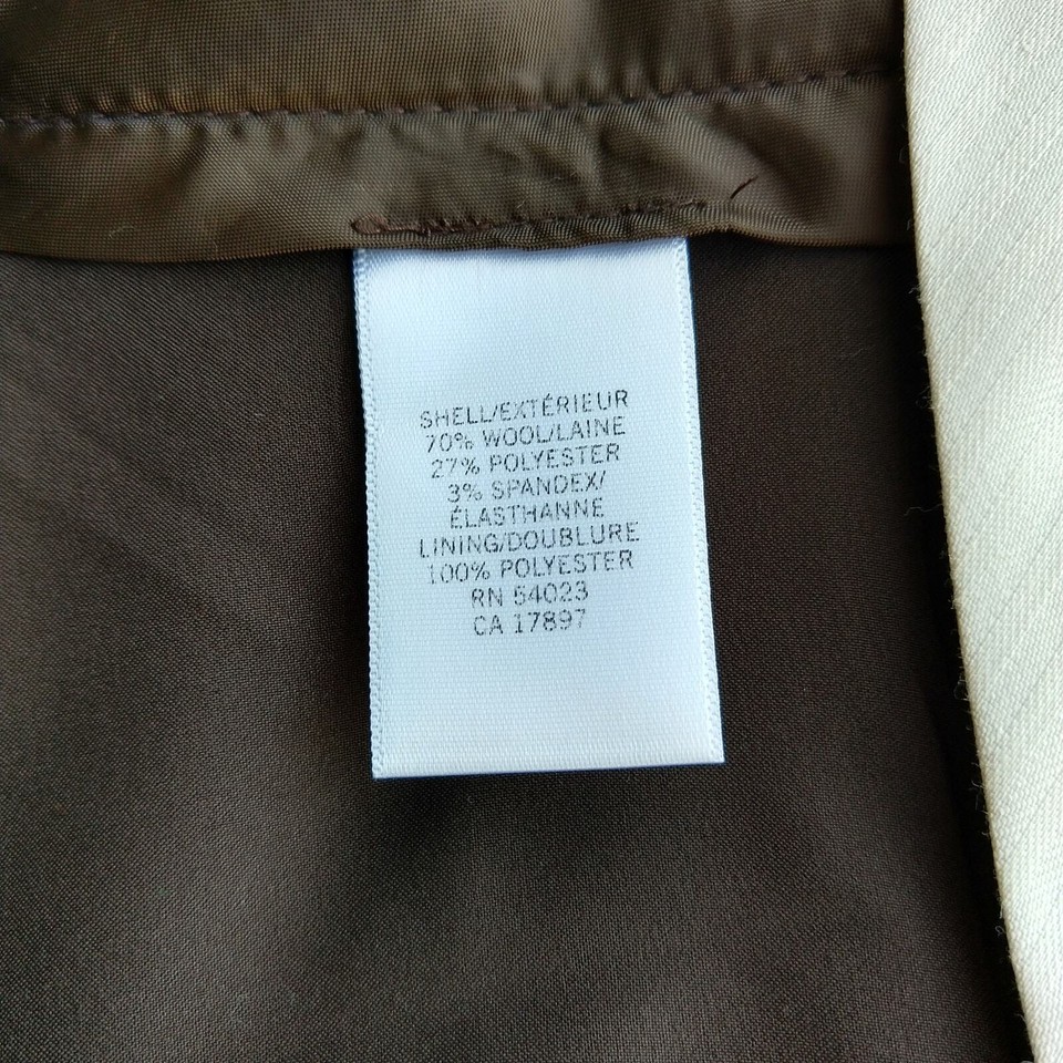 Banana Republic Factory Martin Fit 4 cuffed brown wool trouser slacks