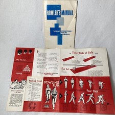 Vintage 70  s Bowlers Manual And NBC Bowling Fun Brochure  Lot Of 2